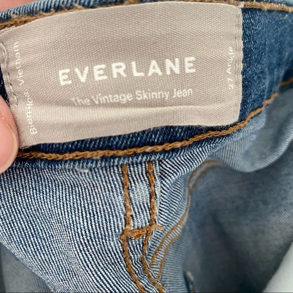 Everlane The Vintage Skinny Jean with Button Fly and Raw Hem Finish - Picture 6 of 7